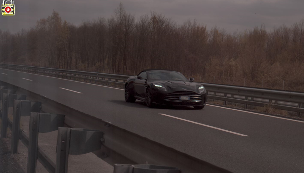 Z Aston Martinom 203 po pomurski avtocesti več kot 200 kilometrov na uro