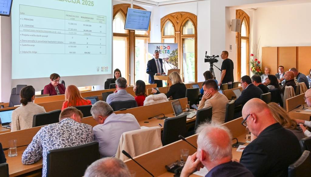 Novomeški svetniki sprejeli rebalans proračuna, s tem omogočili podporo velikim projektom