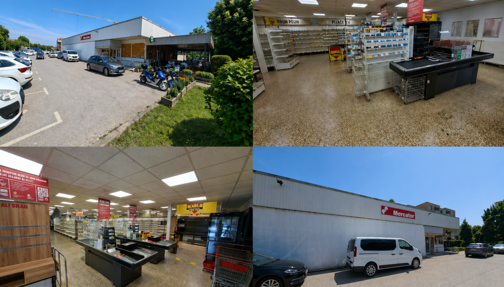 Nekdanji Mercator Živila na Ptuju naprodaj, cena 1,5 milijona evrov