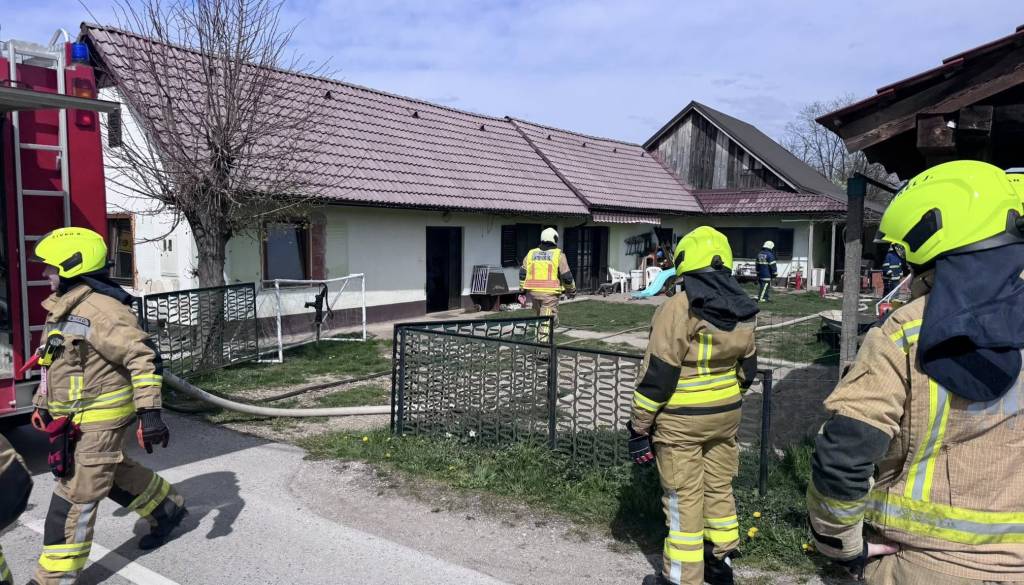 Požar v kuhinji pri Kidričevem