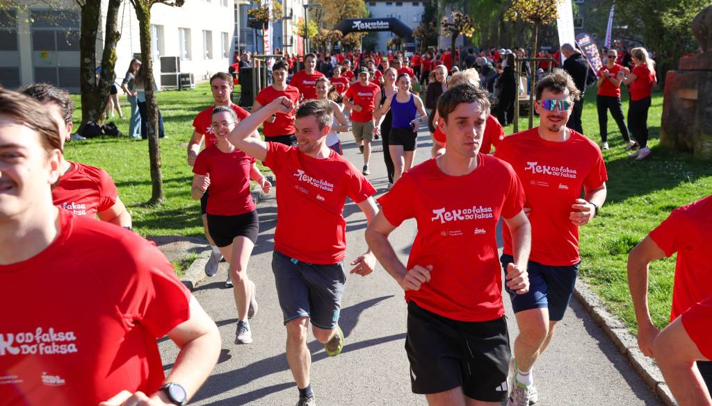 FOTO in VIDEO: Od Rožne doline do fakultet množičen tek študentov