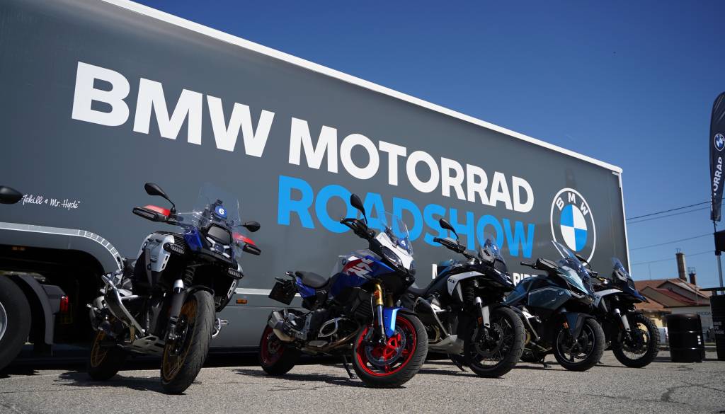 FOTO in VIDEO: V Slovenski Bistrici testirali BMW motocikle