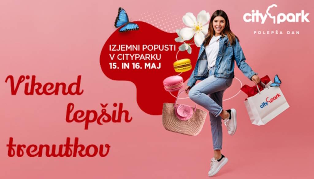 Citypark bo polepšal ta vikend s številnimi popusti 