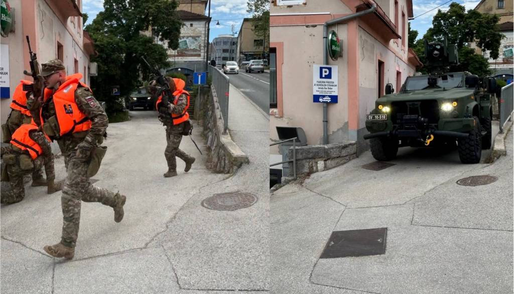 FOTO: V Novem mestu mrgoli vojakov. Kaj se dogaja?