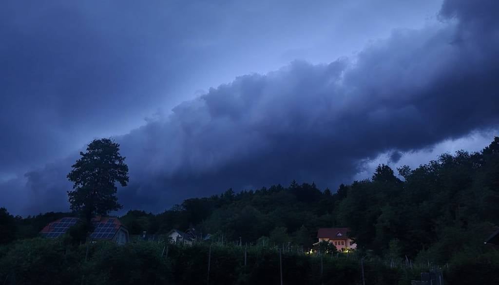 Ni še konec: Proti Ptuju se pomika nova nevihtna linija
