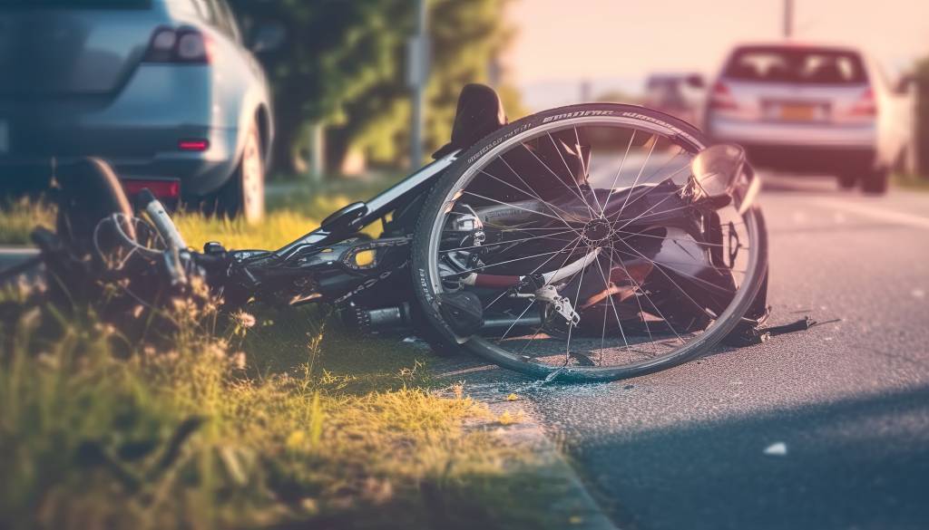 Policisti iščejo voznika terenca, ki je trčil v kolesarja in pobegnil