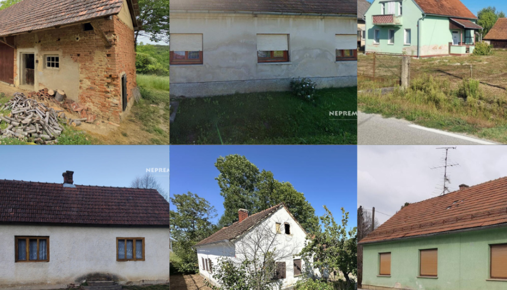 To so najcenejše hiše, ki se trenutno prodajajo v Pomurju