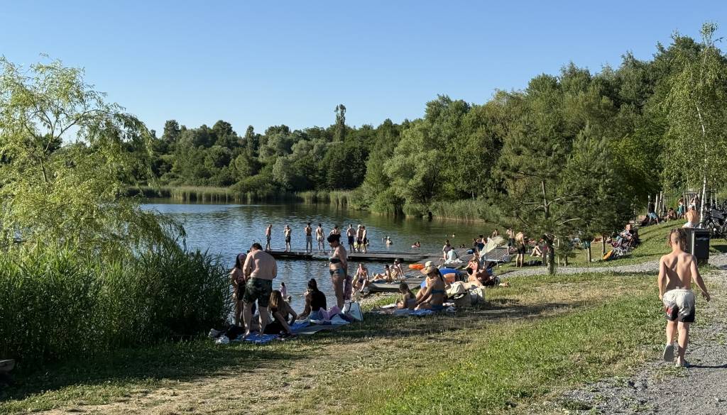 FOTO: Kočevsko jezero navdušuje obiskovalce od blizu in daleč: »Kočevje smo priporočili že vsem prijateljem«