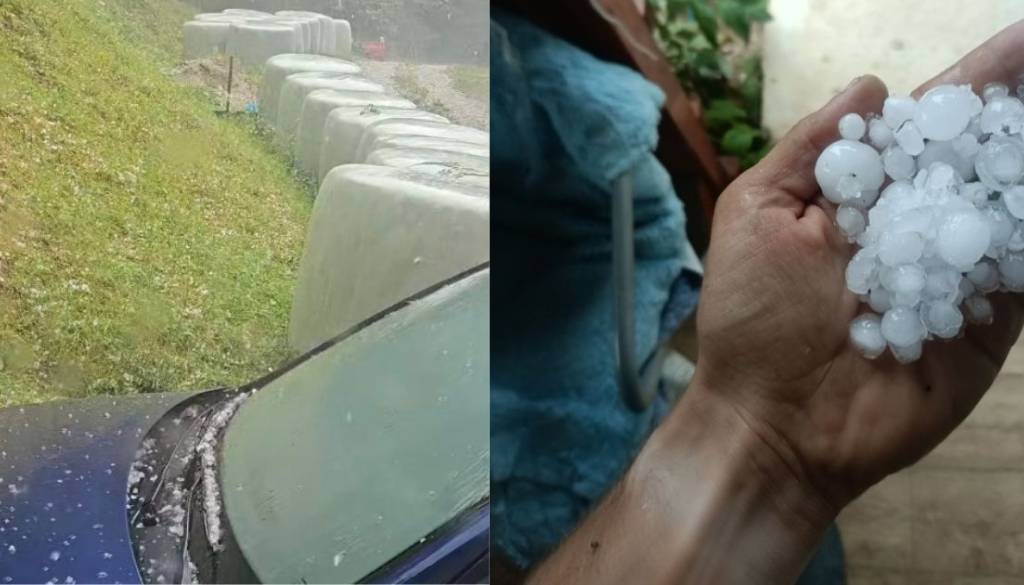 Na Štajerskem klesti toča debela kot oreh
