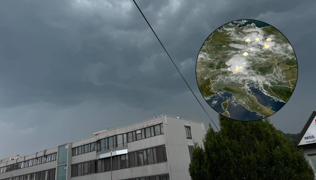 Silovit nevihtni sistem se približuje Sloveniji: Meteorologi svarijo pred popoldanskim dogajanjem
