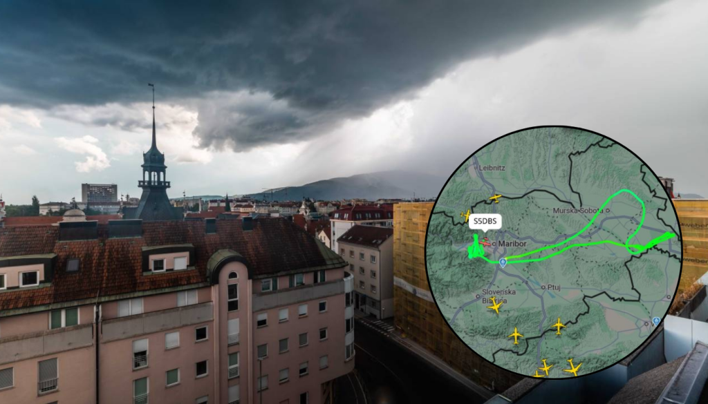 Vijolični alarm za točo v Podravju, protitočna obramba aktivirana tudi nad območjem Maribora