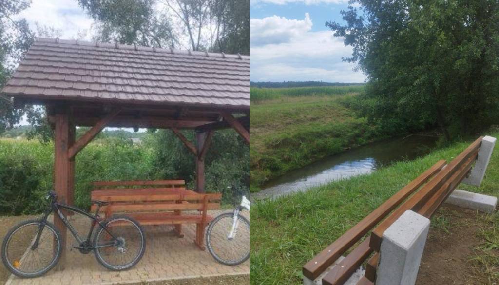 Ob Ledavi uredili novi kolesarski postojanki in dodatna počivališča