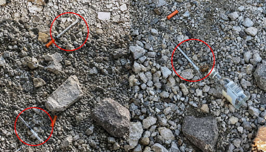 Ljubljančanka opozorila na igle ob Ljubljanici, občina odgovarja, da se zavedajo problematike