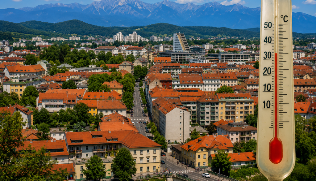 V mestu prvič vzpostavili spremljanje temperatur v živo. Preverite, kako vroče je pri UKC