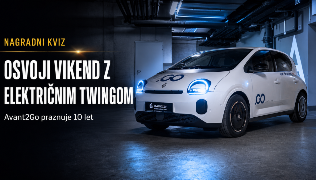 Vikend z avtom, ki ga Slovenija komaj sproti izdeluje: nagradni kviz ob 10 letih Avant2Go je tu