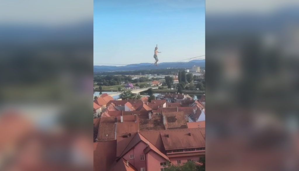 VIDEO: Dih jemajoči prizori nad Ptujem, poglejte, kaj se dogaja visoko nad mestom