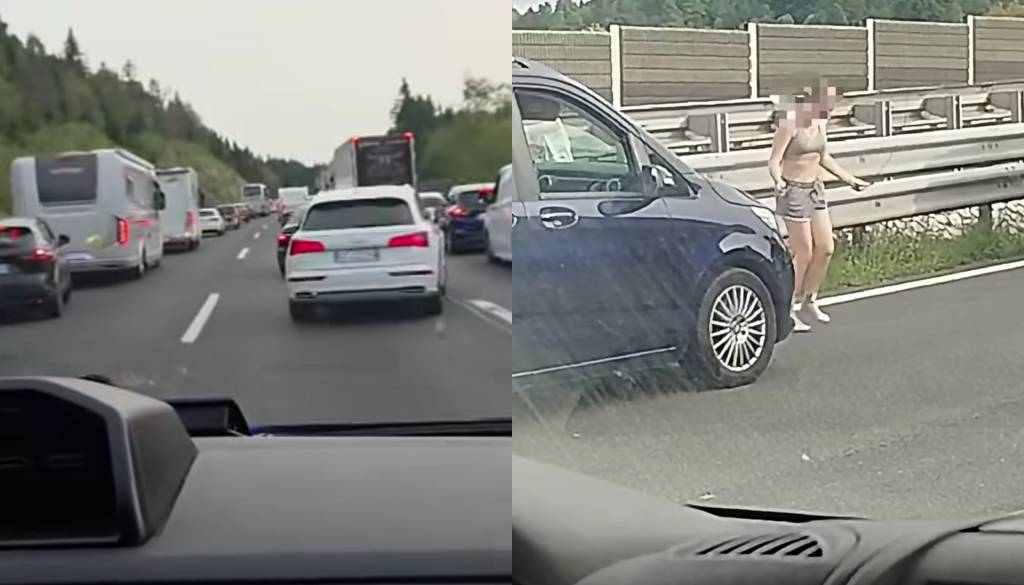 VIDEO: Po hudi nesreči na avtocesti šokantni prizori: Umrle tri osebe, v zastoju pa nevarno početje voznikov