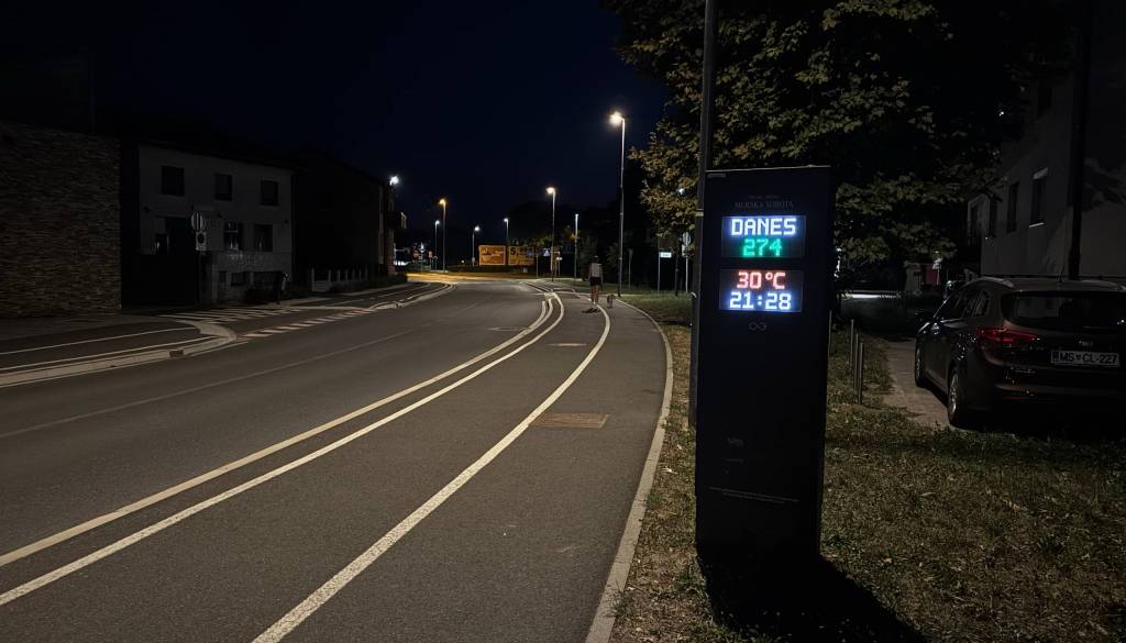 Vročina ne popušča: v središču Murske Sobote še vedno kar 30 stopinj Celzija
