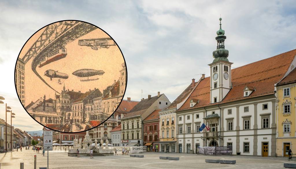 Cepelini in futuristična železnica nad mestom: Tako so sanjali o Mariboru prihodnosti. Kje smo danes?