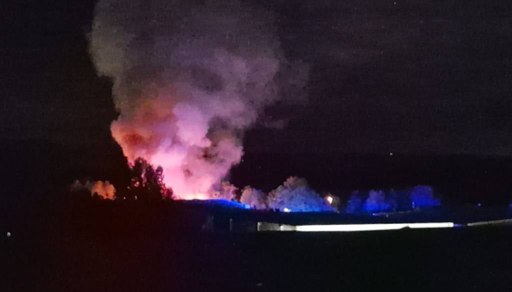 Zagorelo v hali podjetja za obdelavo lesa, nastalo za več tisoč evrov škode