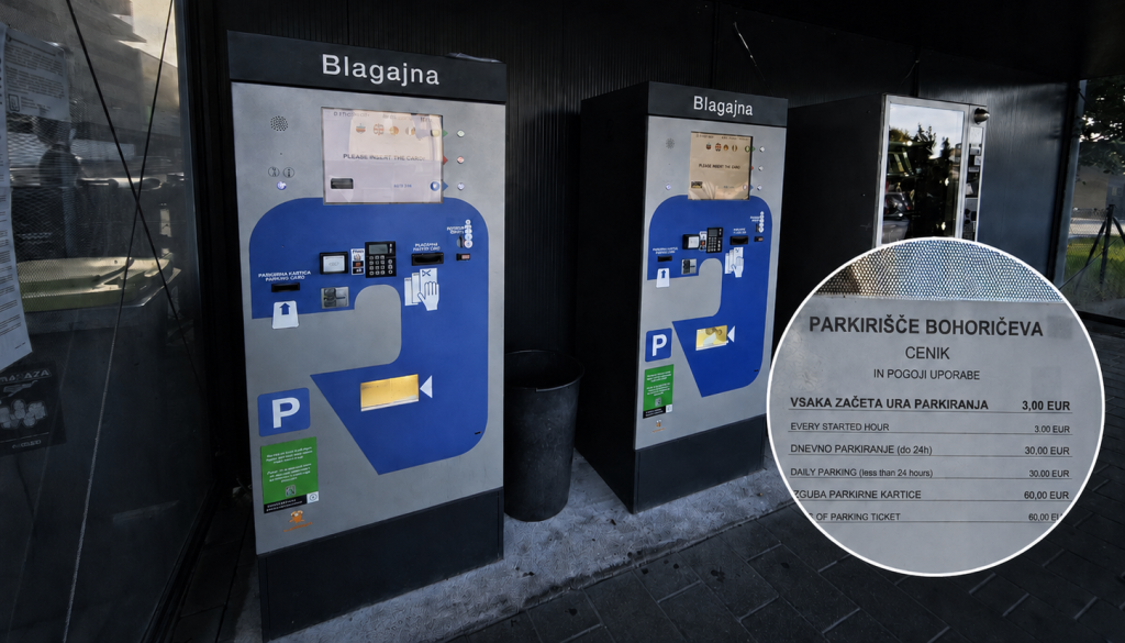 Bralec opozarja na oderuško parkirnino ob ljubljanski urgenci: Tri evre za vsako uro