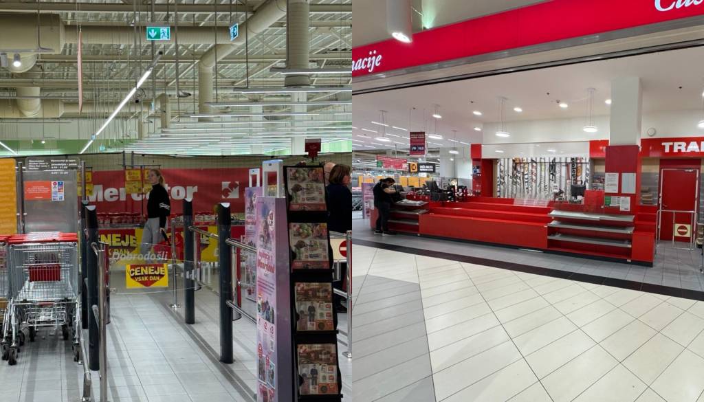 FOTO: Mercator na Taboru zapira vrata: Preverili smo, kaj se dogaja