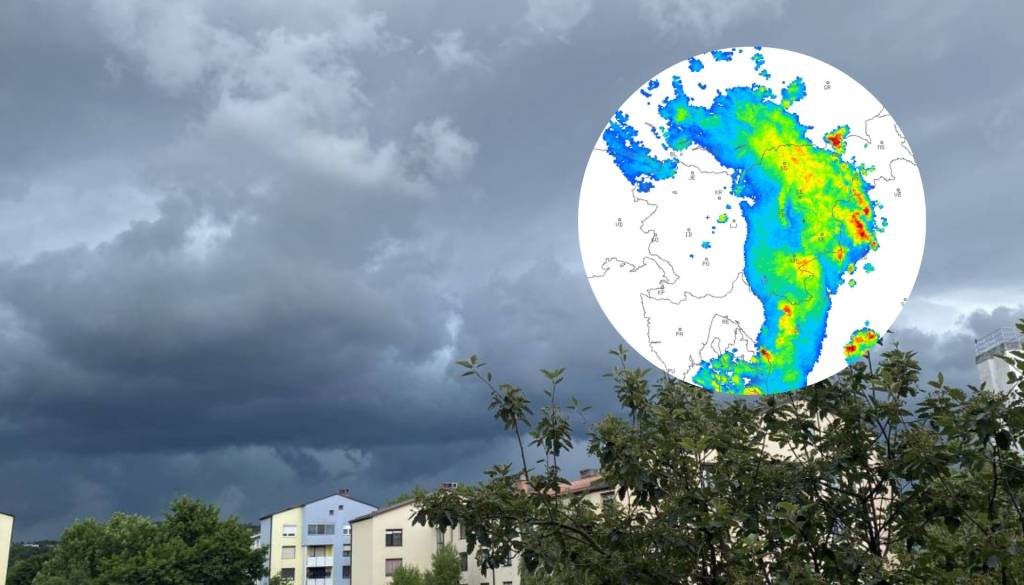 Za Štajersko najvišja stopnja verjetnosti toče, nevihte se pomikajo proti severovzhodu