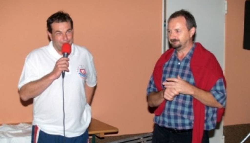 Predsednik ŠD Filovci Kozic in župan Občine Moravske Toplice Cipot