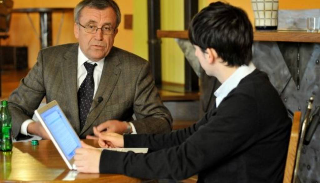 Na snemanju Intervjuja 2.0 s Stankom Polaničem