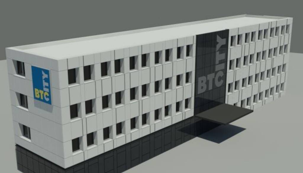 Prenovljena podoba upravne stavbe. 