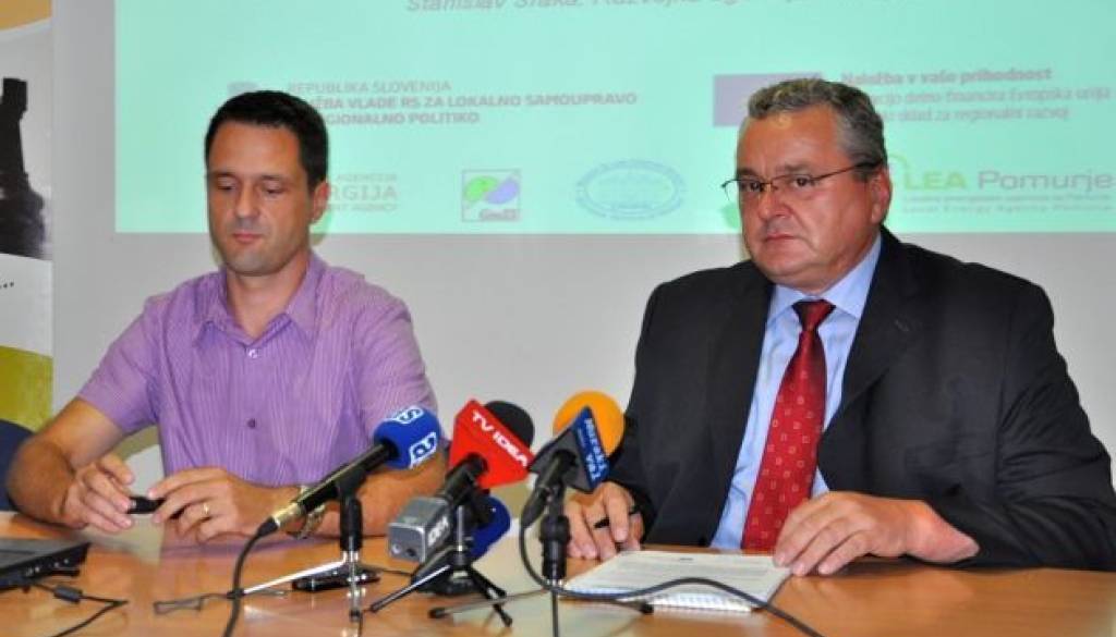 Bojan Vogrinčič (LEA Pomurje) in Stanislav Sraka (Razvojna agencija Sinergija)