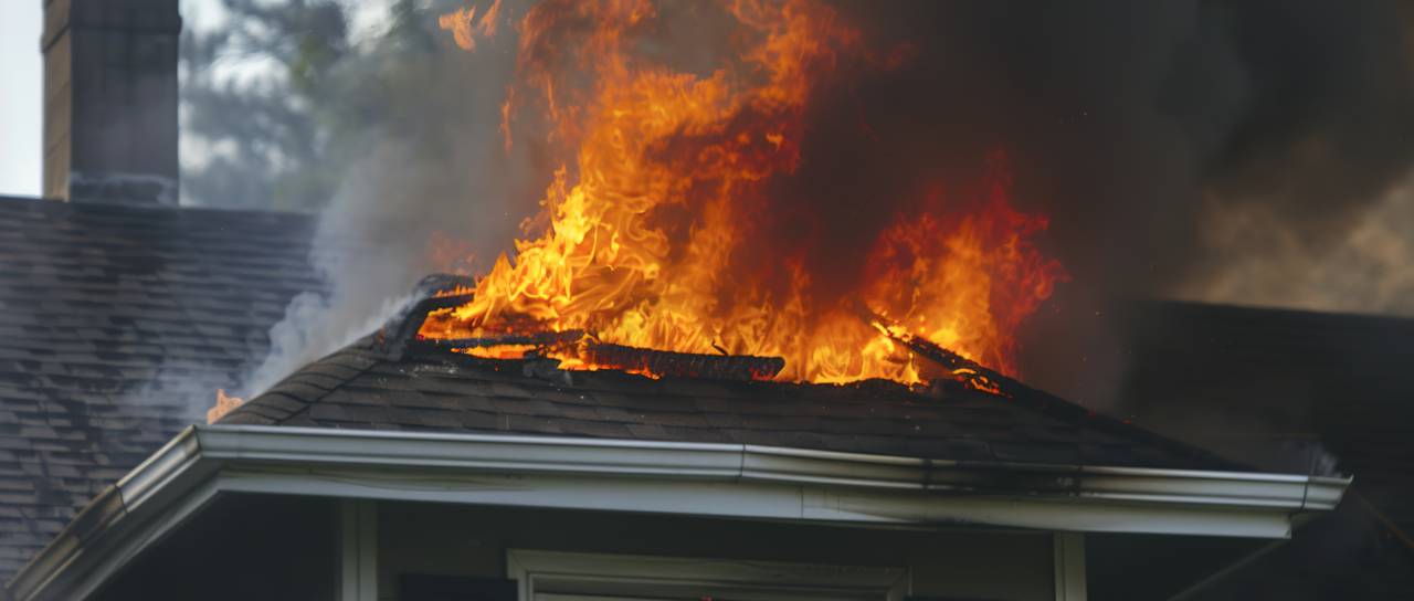 Podstrešje stanovanjske stavbe je bilo v plamenih: eno oseba je umrla