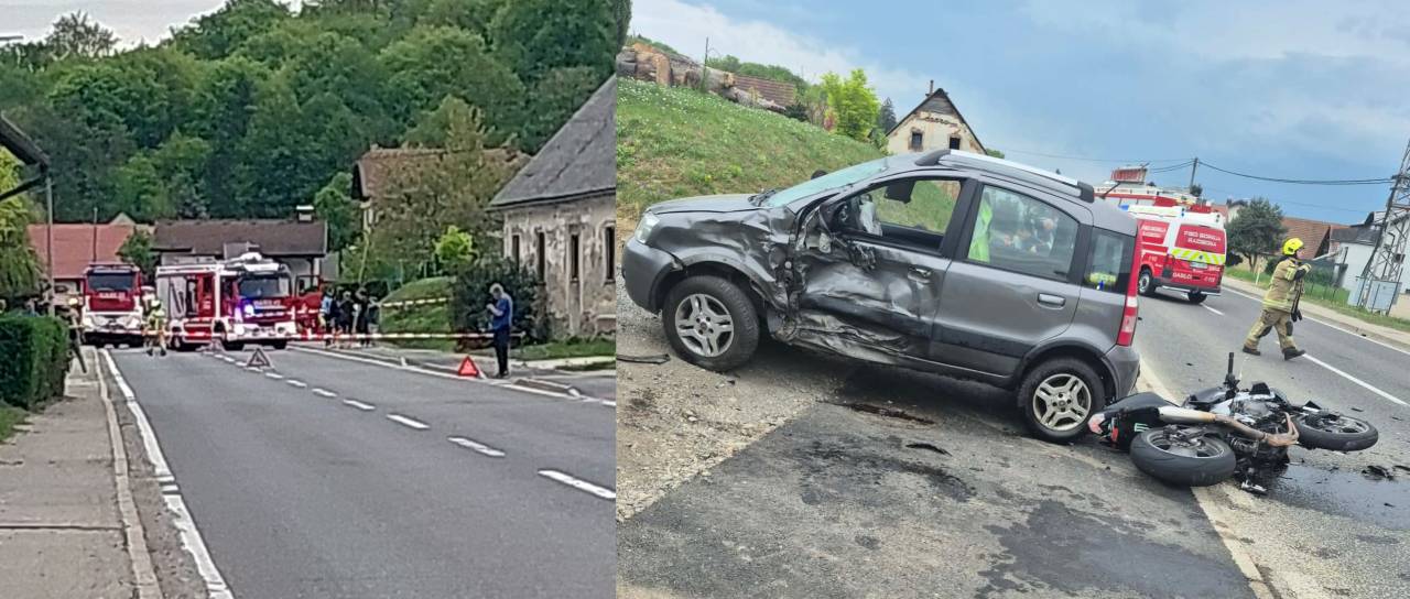 Tragedija: 23-letni motorist umrl, 19-letnik poškodovan