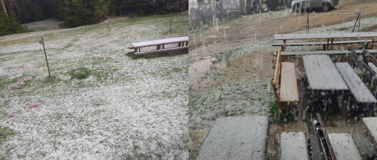 Štajersko že zajelo neurje, ponekod padala sodra