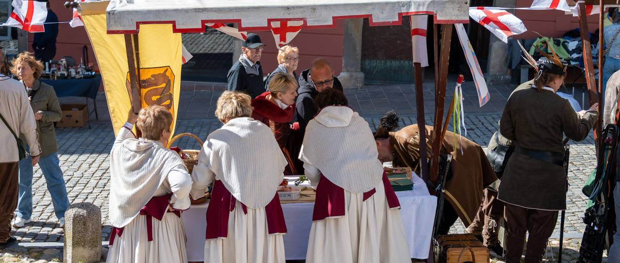 FOTO in VIDEO: Mesto oživelo s srednjeveškim Jurjevim sejmom