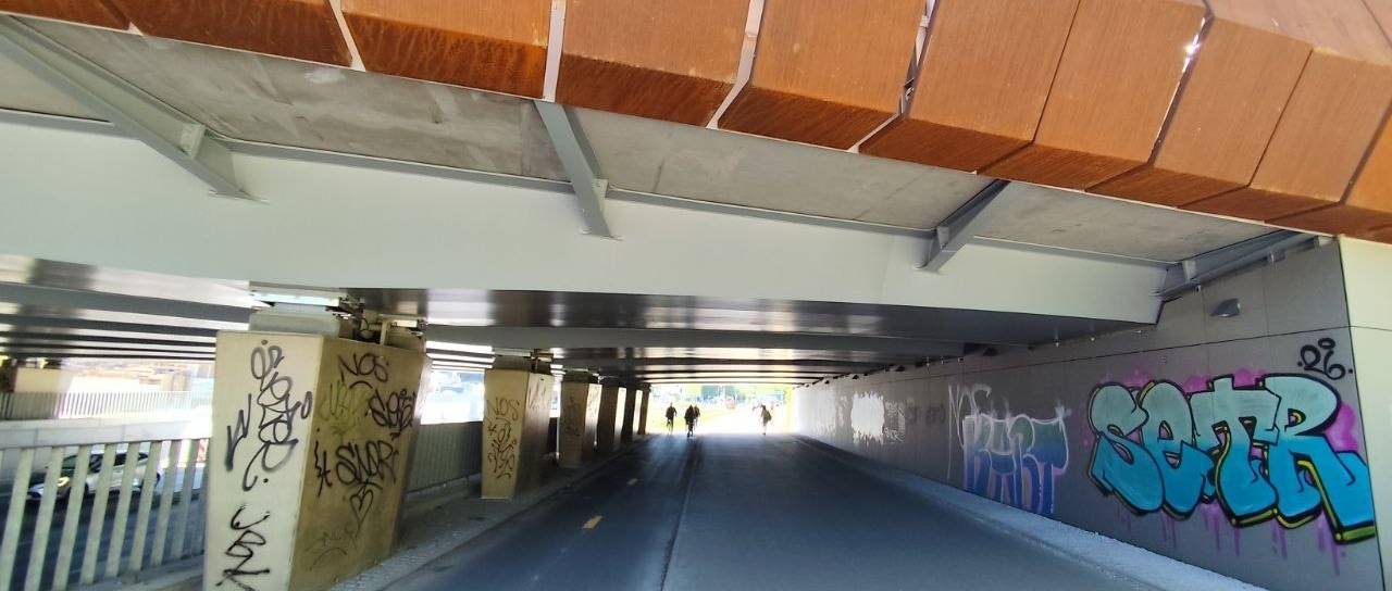 FOTO: Novi podhod na Dunajski že porisan z grafiti, Janković: »Imamo načrt, a kršiteljev ne ujamemo«