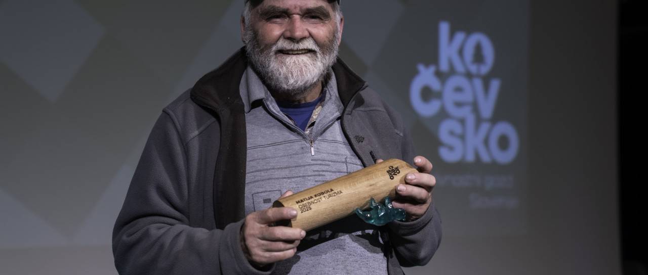 Matija Kobola je postal prva Osebnost turizma Kočevsko 2025
