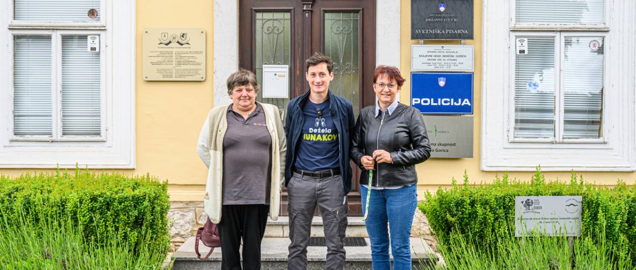 Cene Prevc obiskal prostovoljce iz občine Ivančna Gorica