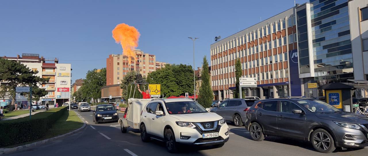 FOTO in VIDEO: Mursko Soboto popestrila povorka toplozračnih balonov