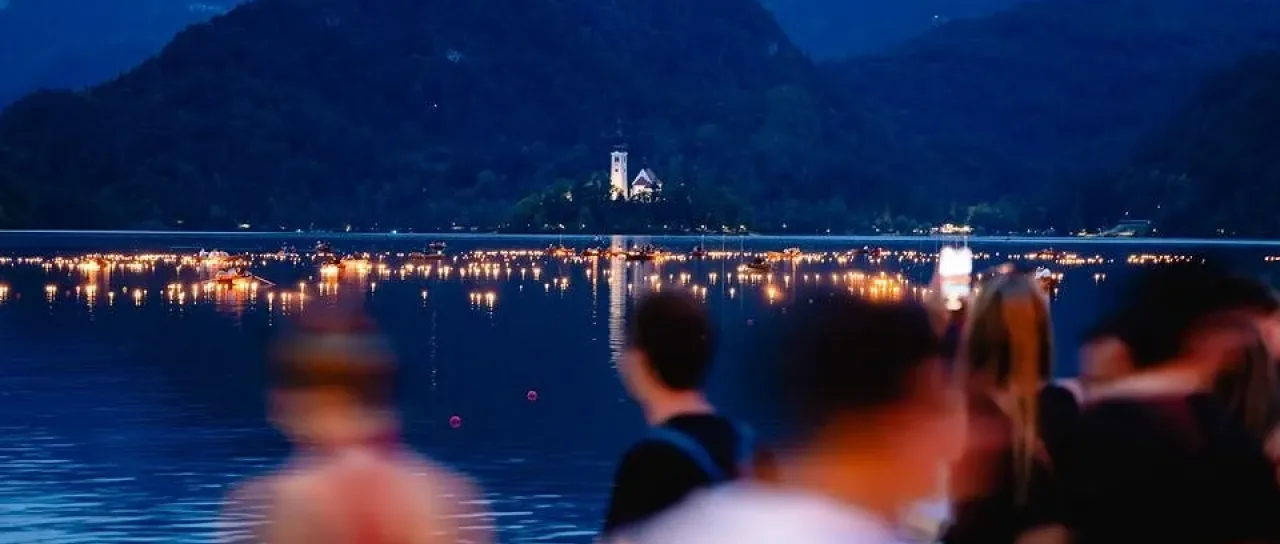 To soboto na Bledu prizor, ki je poleg otoka najbolj fotografiran