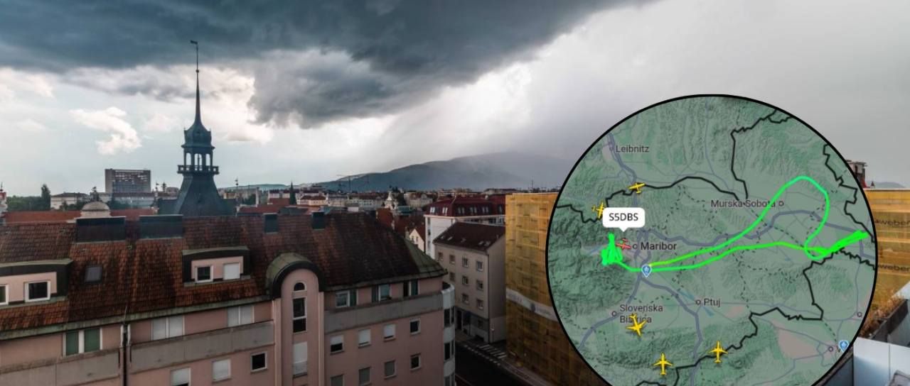 Vijolični alarm za točo v Podravju, protitočna obramba aktivirana tudi nad območjem Maribora