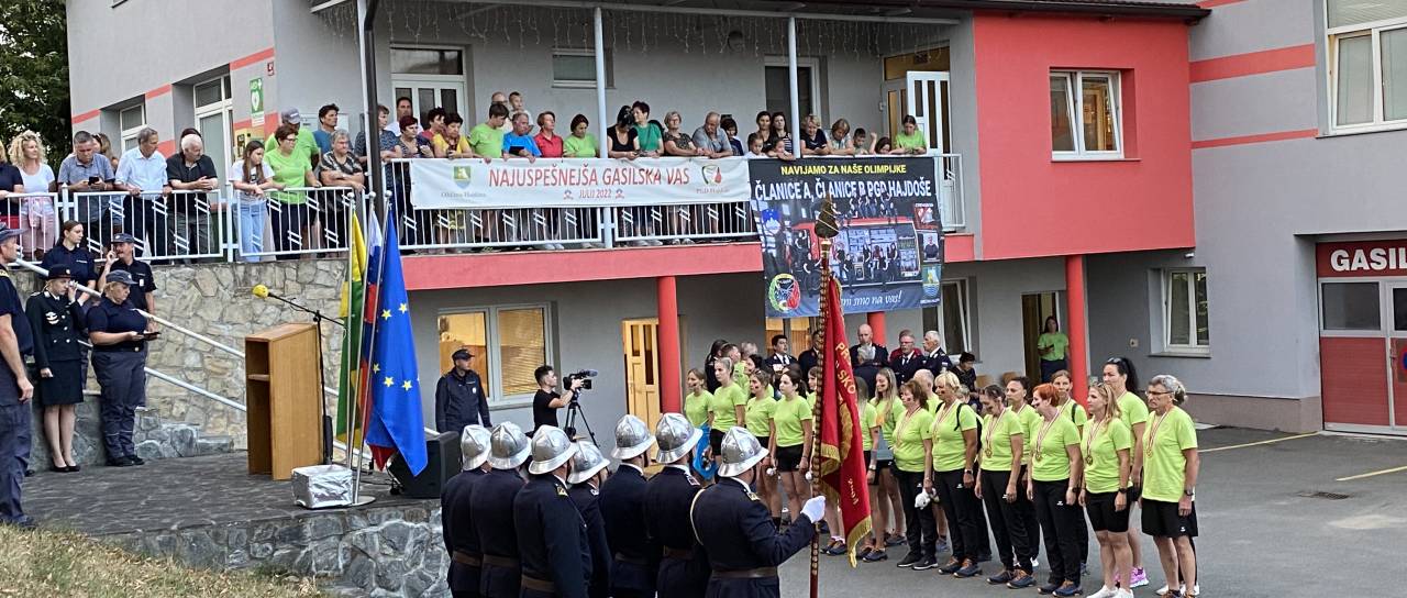 Hajdoše pričakale svoje gasilke: Zlato za članice B, odlično 4. mesto za članice A