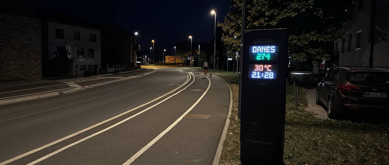Vročina ne popušča: v središču Murske Sobote še vedno kar 30 stopinj Celzija