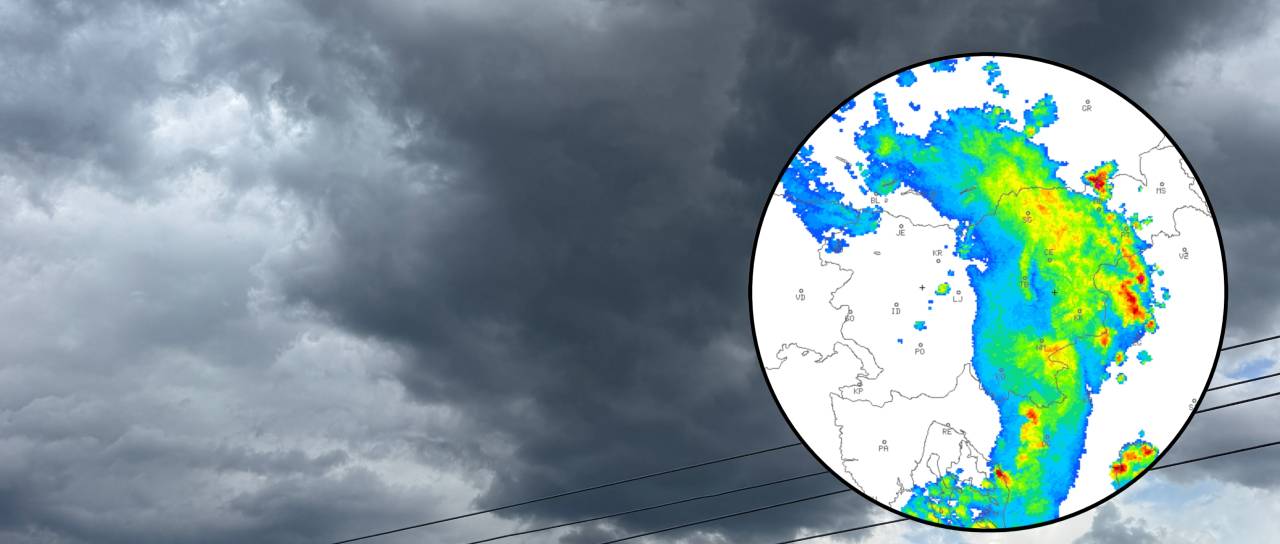 Pozor, Štajerski se približuje intenzivna nevihtna linija: Meteorologi opozarjajo na veliko nevarnost toče