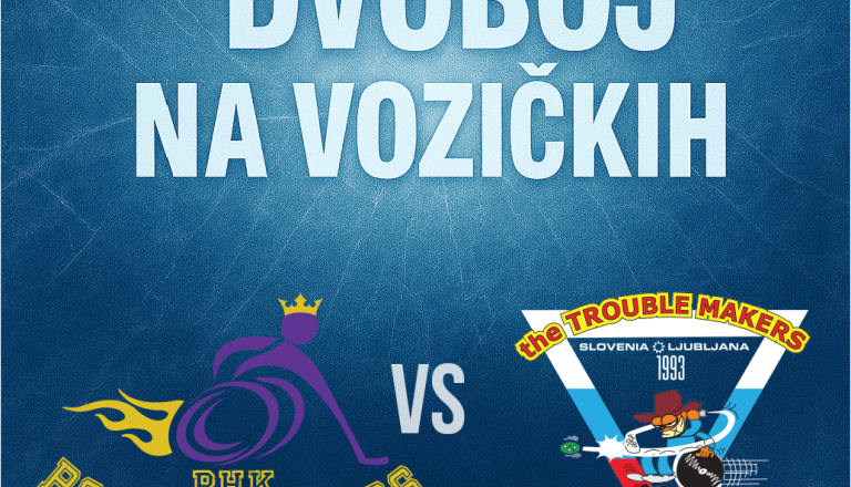 Hokej na vozičkih: Invalidsko športno društvo Rosa in Društvo distrofikov Slovenije