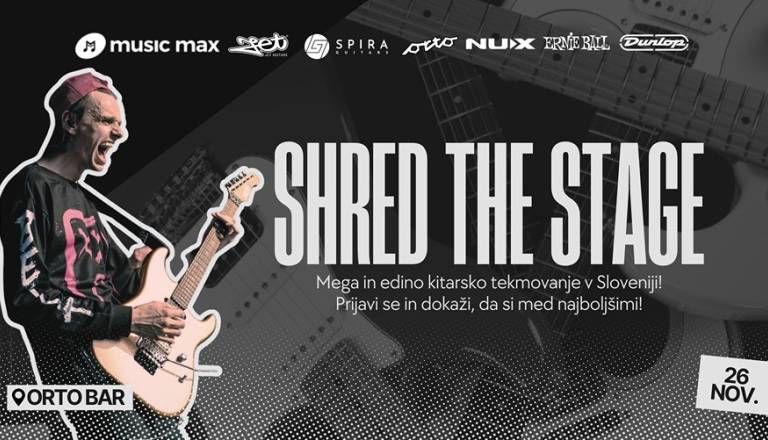 SHRED THE STAGE – MEGA kitarsko tekmovanje 2025