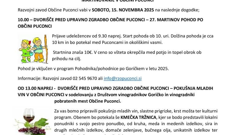 MARTINOVANJE V OBČINI PUCONCI