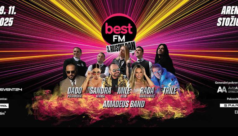 BEST FM 3. ROJSTNI DAN: Mile Kitić, Sandra Afrika in drugi