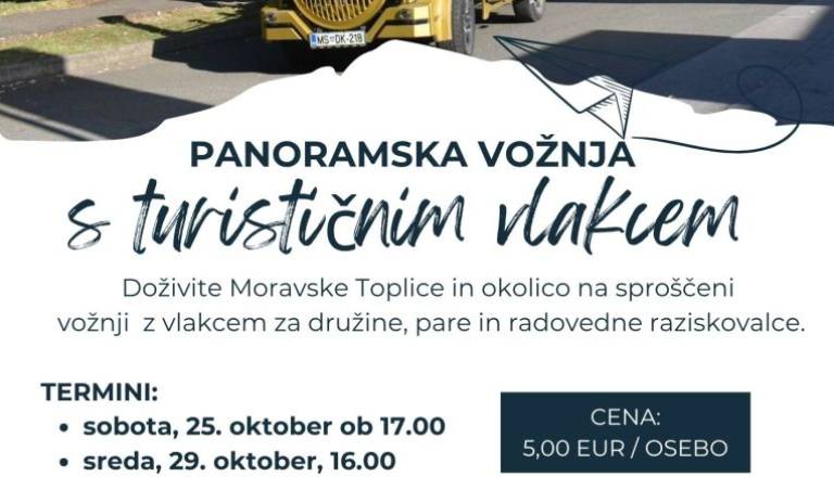 Panoramska vožnja s turističnim vlakcem
