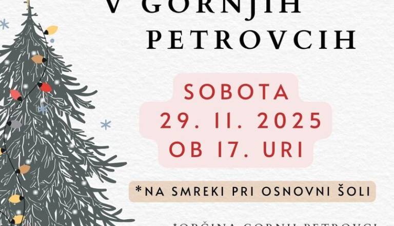 Prižig lučk v Gornjih Petrovcih